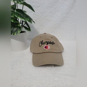 Champion Tan Baseball Cap. One Size For Adults